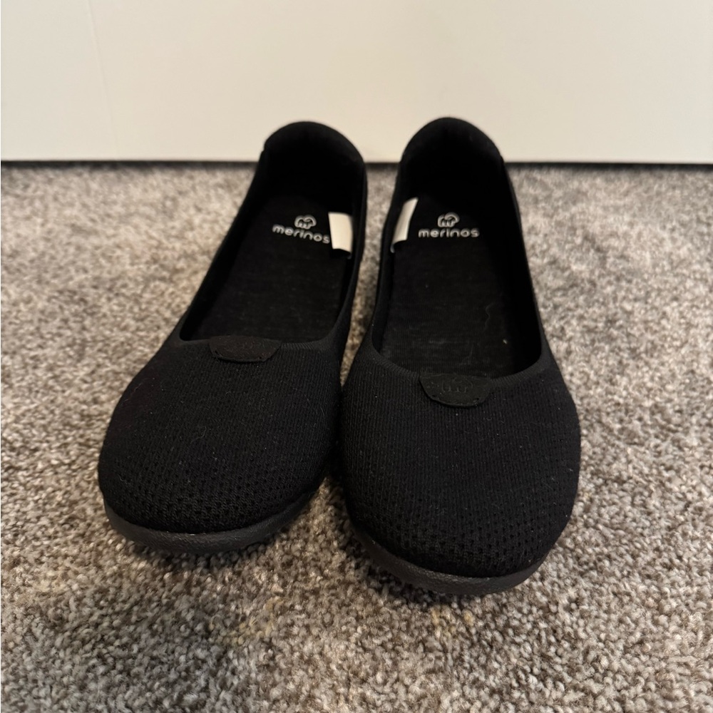 Merinos Women's Black Flats (12M)